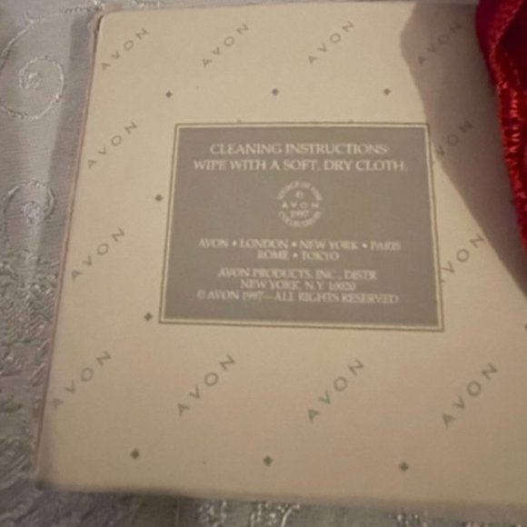 Vintage Avon Pewter Christmas 1997 Santa Ornament.  Santa holding gold star VGUC - Picture 5 of 7